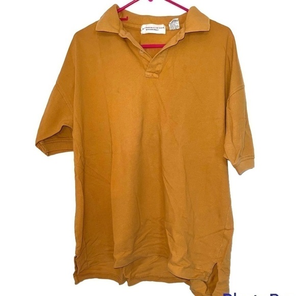 PETERBOROUGH Row, Bloomingdale’s only, gold polo, L - Picture 1 of 5